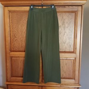 Susan Graver Olive Green Pull on Pants
